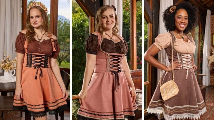 Trajes femininos de Oktoberfest Blumenau