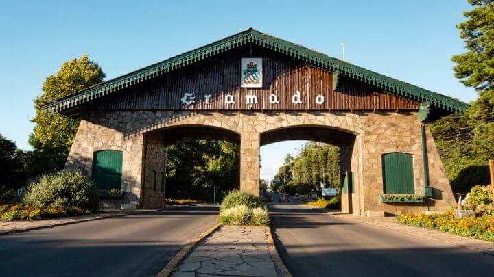 Vista da entrada de Gramado