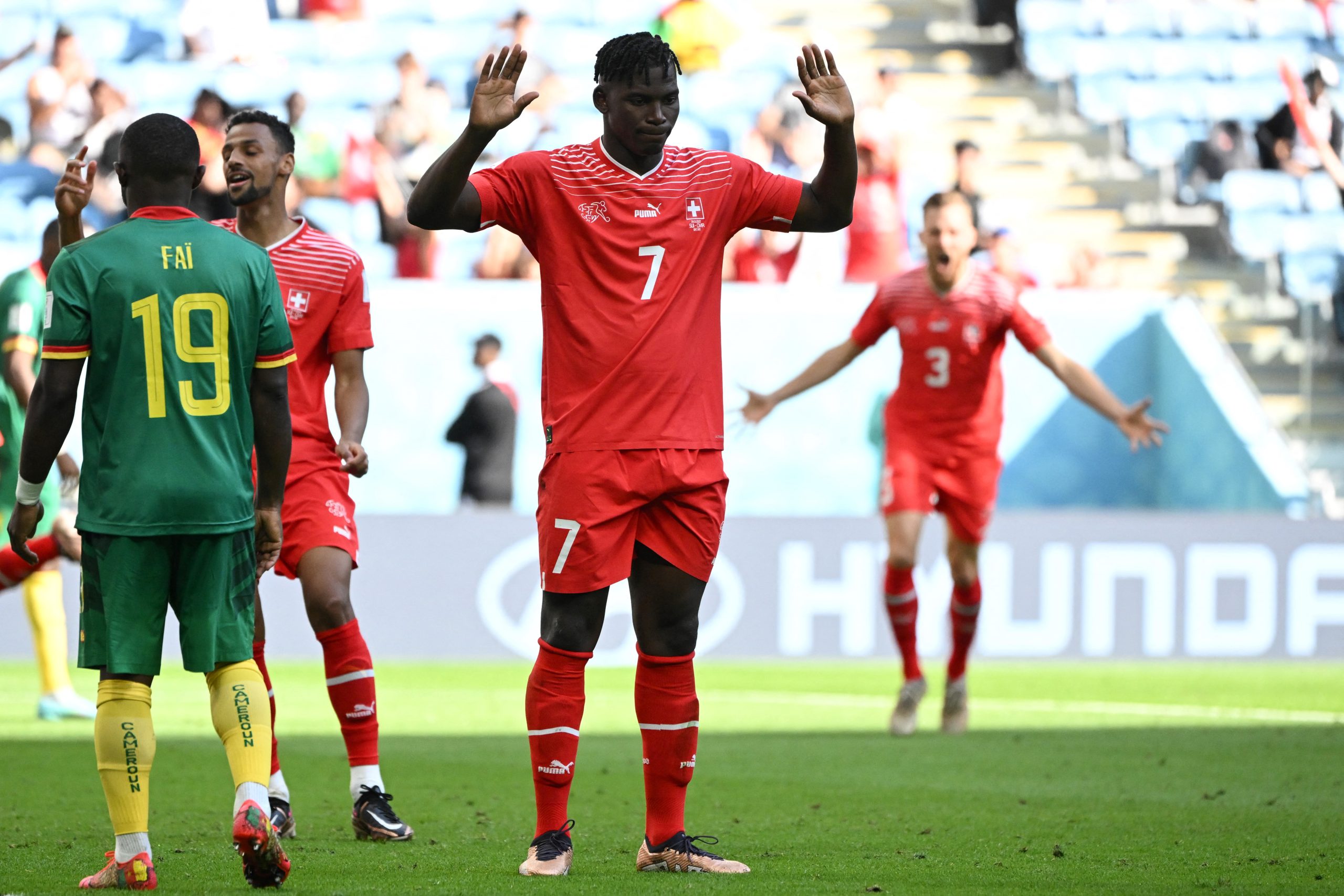 Embolo não comemorou o gol contra Camarões