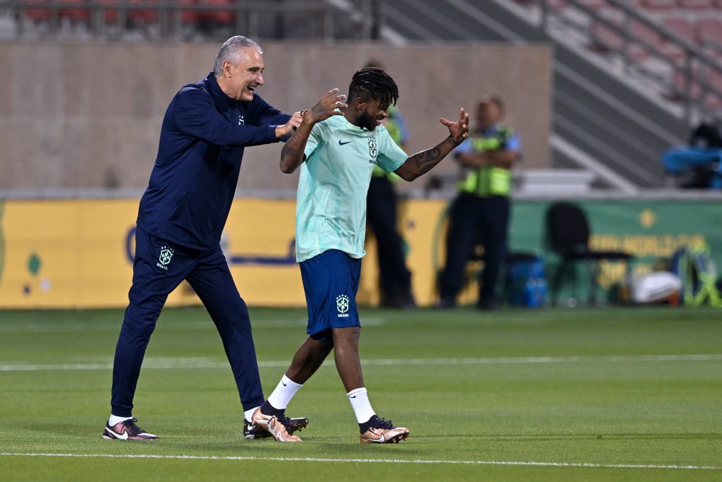 Fred treinou entre os titulares de Tite.