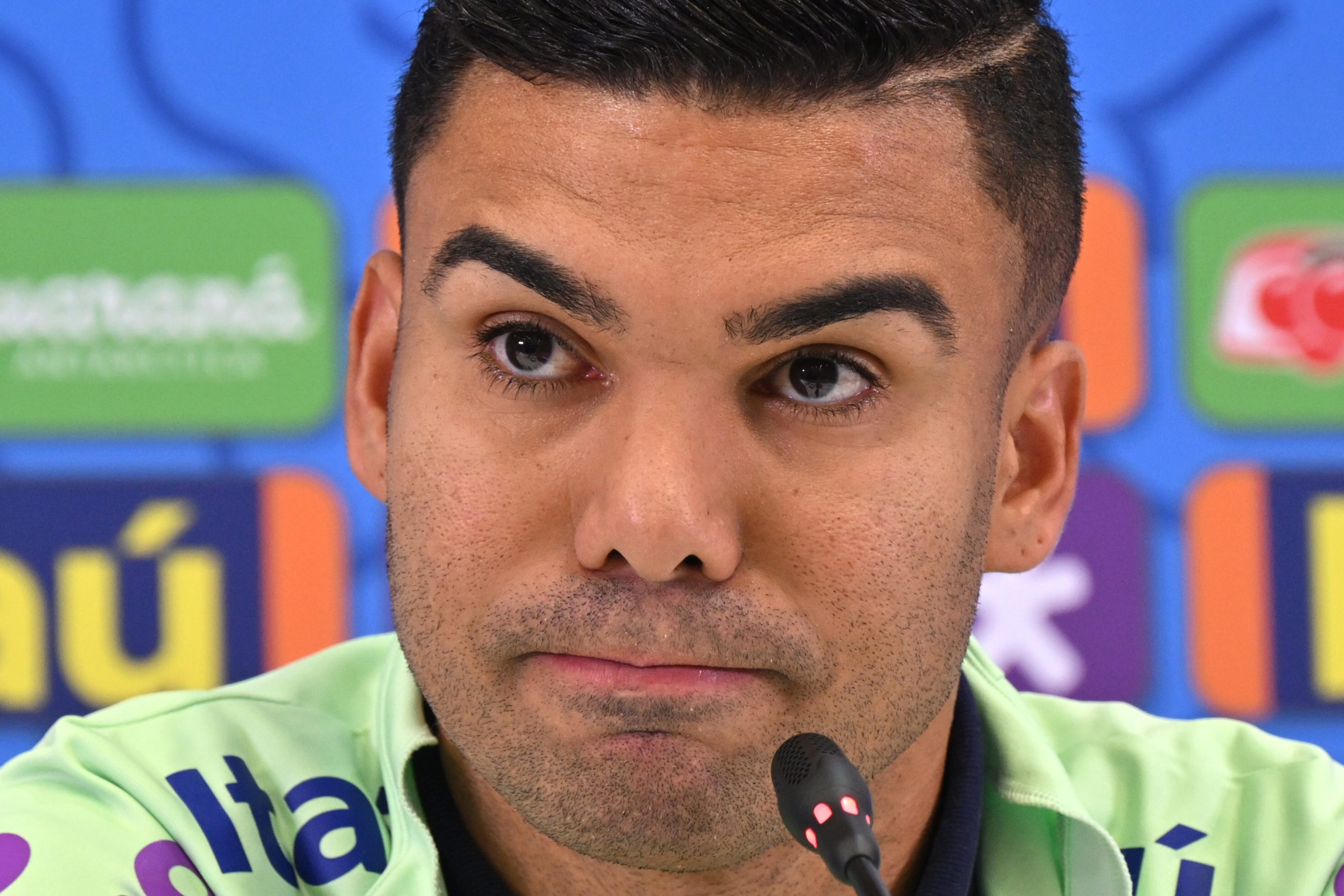Casemiro conversou com a imprensa neste sábado.