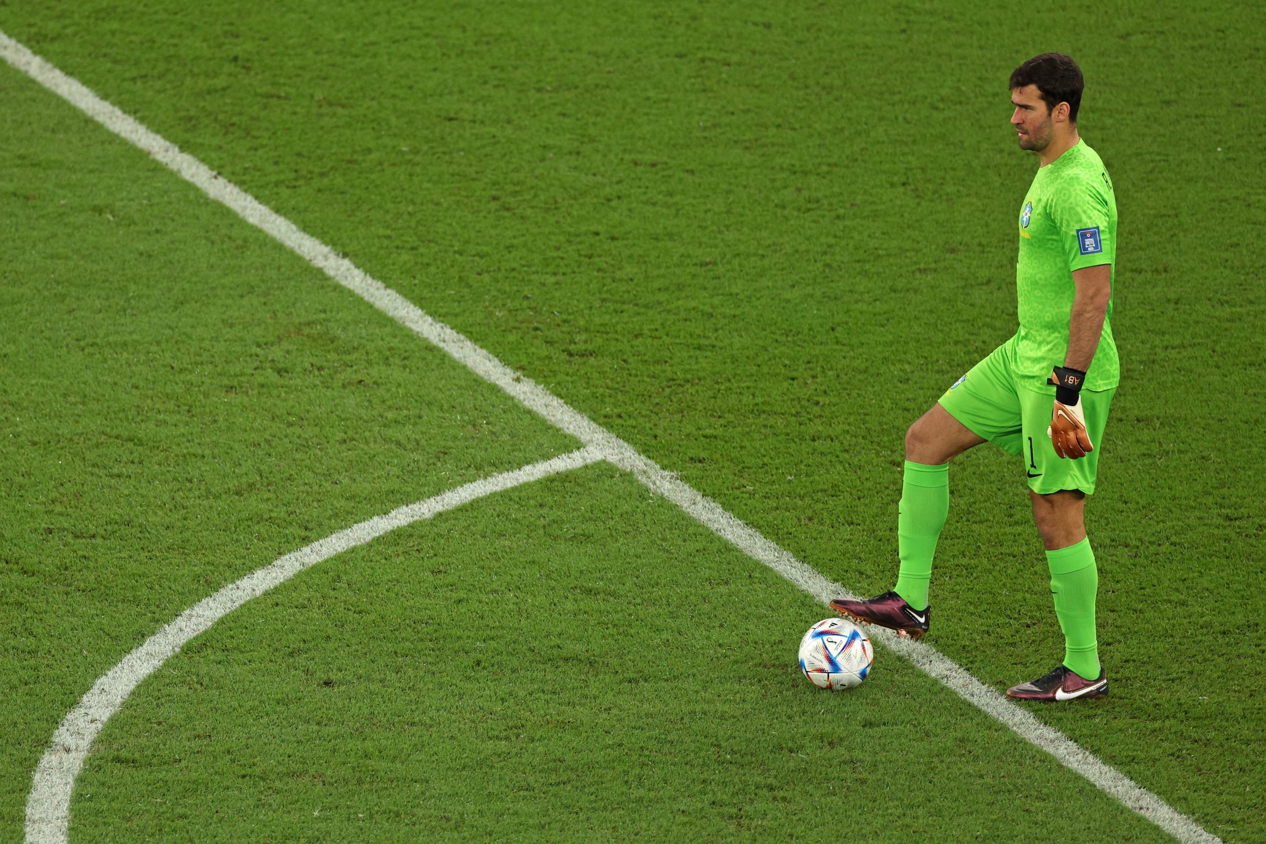 Alisson ainda não fez defesa na Copa do Catar.