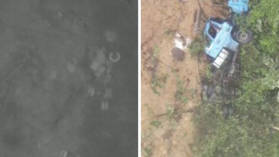 Câmeras com sensor de calor auxiliam na busca por vítimas no deslizamento na BR-376