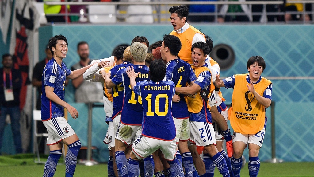 Japoneses fizeram a festa no Khalifa International Stadium