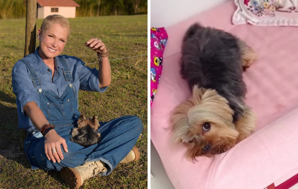 Xuxa e a cachorrinha Doralice