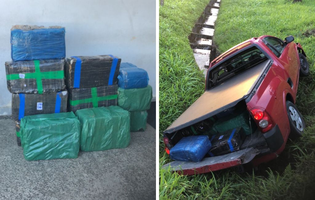 Montana tombada e drogas