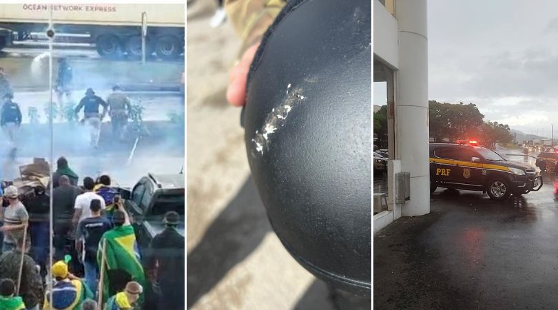 Confusão durante desbloqueio da BR-470 em Rio do Sul