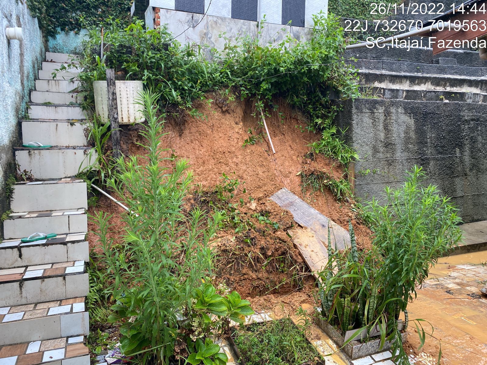 Deslizamento em Itajaí