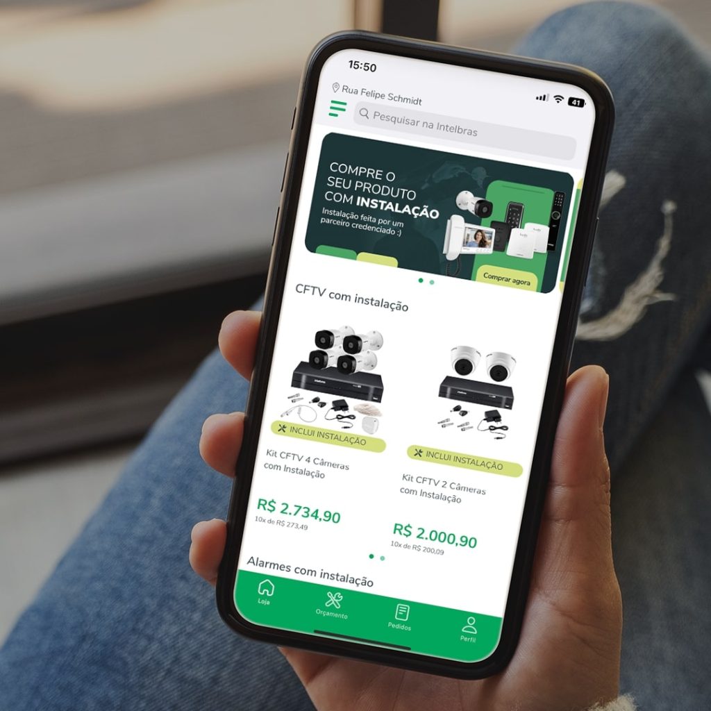 aplicativo compras intelbras