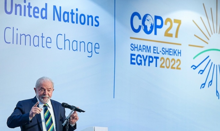 Lula na COP 27, no Egito