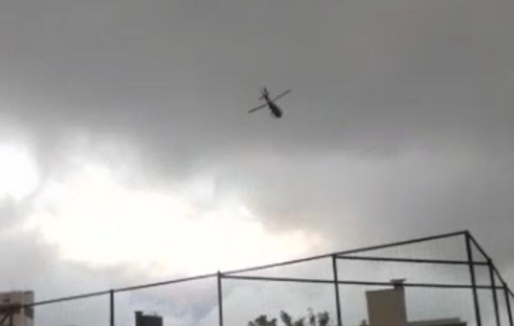 Helicóptero foi utilizado para localizar suspeitos