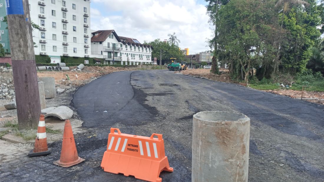 Prolongamento da Urussanga perto do Mercado Público está na fase final, mas sem data para abertura ao trânsito