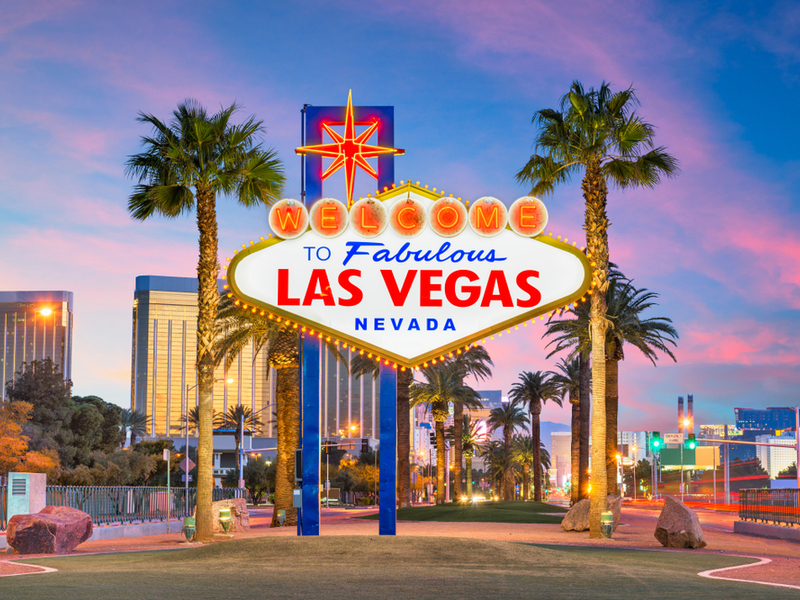 Entrada da cidade de Las Vegas em Nevada