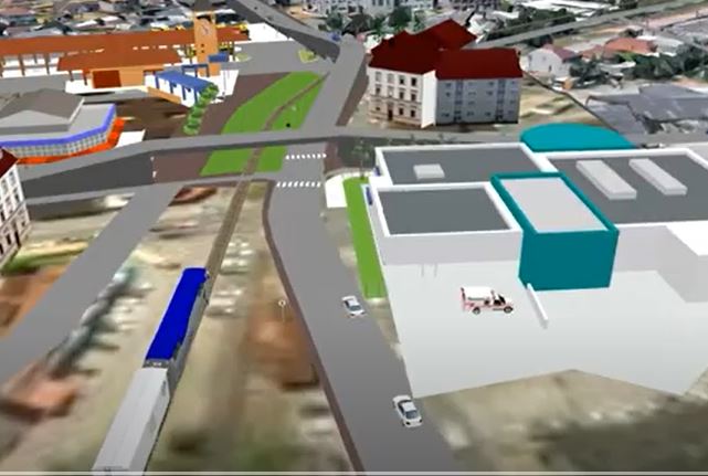 Simulação com viadutos na zona Sul utilizou uma série de recursos