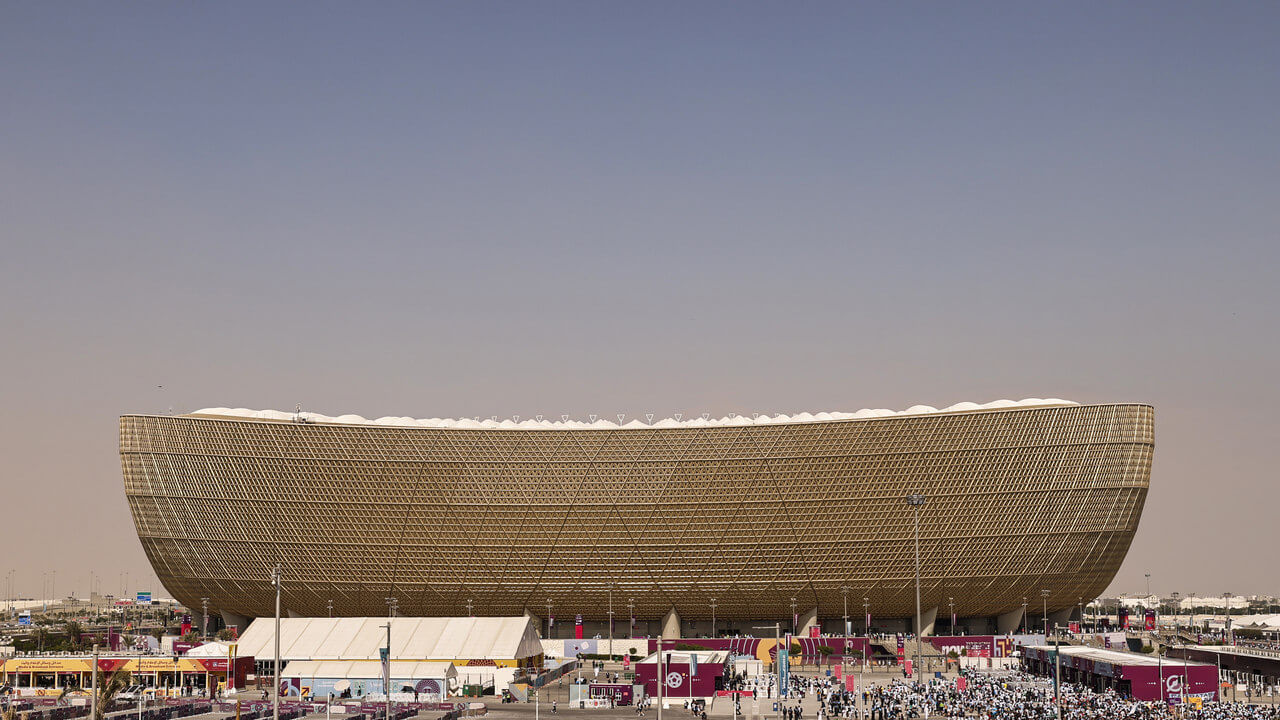 Estádio Lusail recebe a final da Copa do Mundo (Foto: Khaled Desouki/AFP)