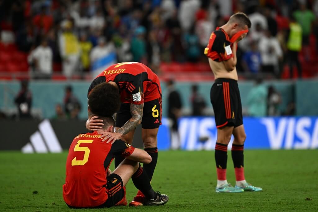 Bélgica empata com a Croácia e está fora da Copa do Mundo.