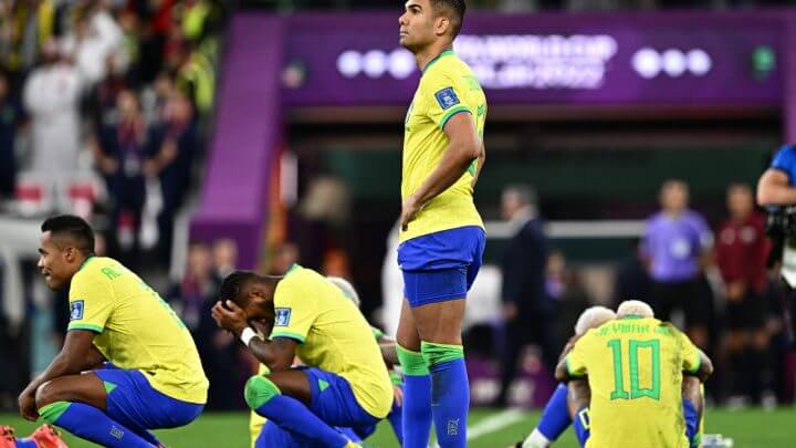Casemiro fala sobre eliminação do Brasil na Copa (Foto: Gabriel Bouys/AFP)