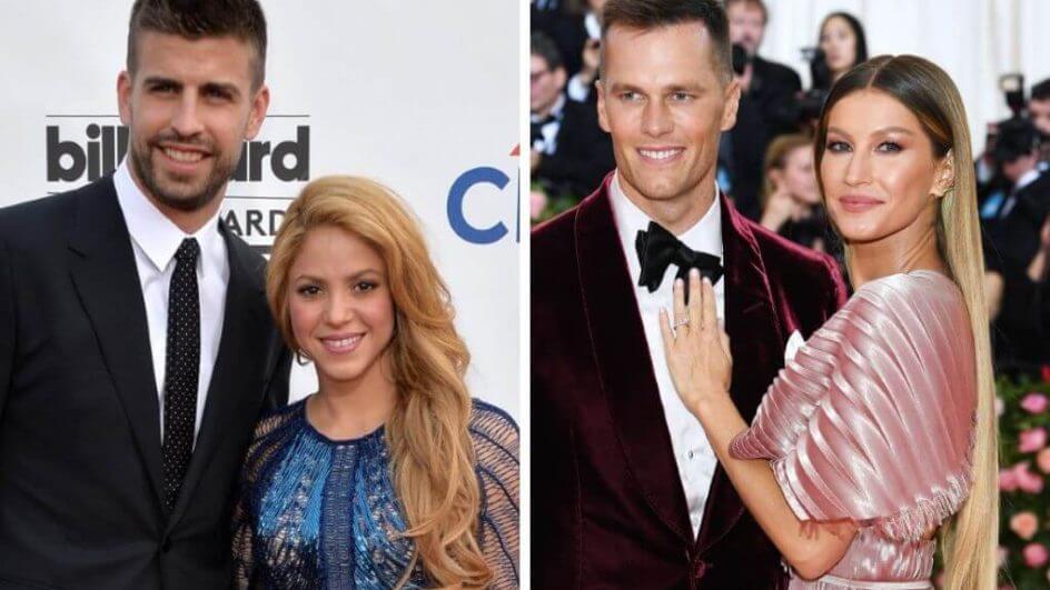 Gerard Pique e Shakira e Gisele Bündchen e Tom Brady