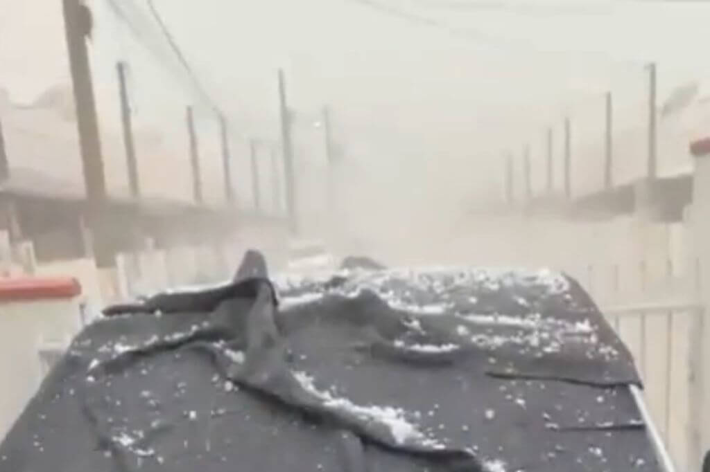 Granizo em São João Batista
