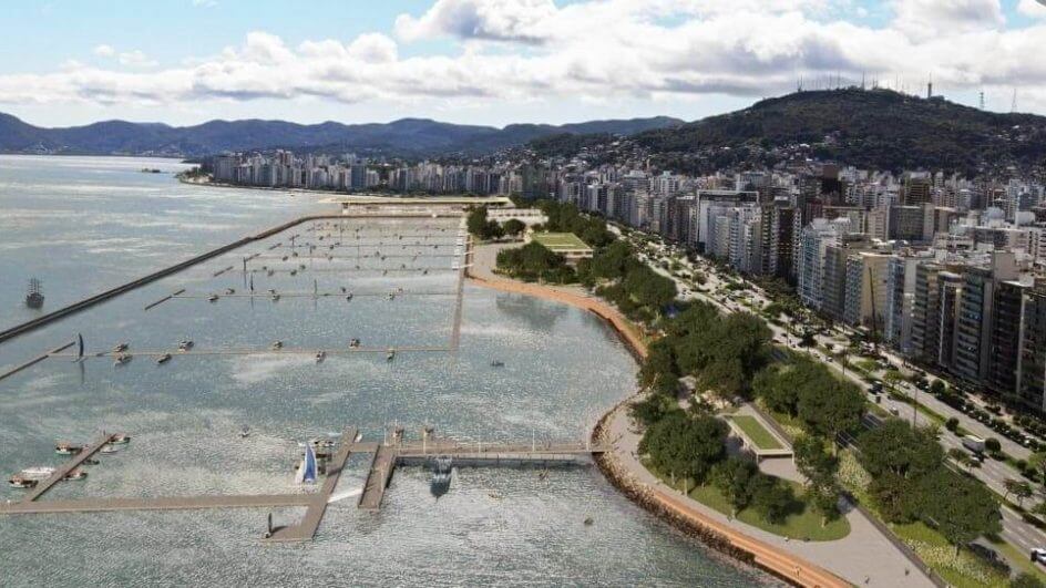 Projeto mostra como deve ficar a Marina da Beira-Mar Norte, em Florianópolis