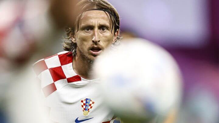 Modric é o comandante do meio de campo da Croácia