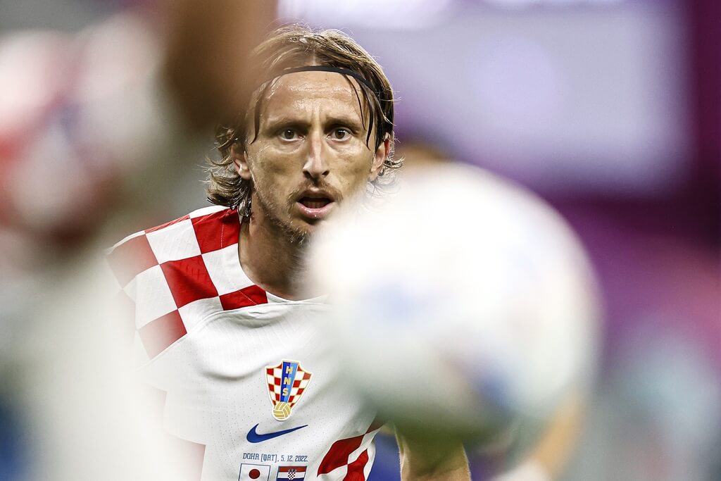 Modric é o comandante do meio de campo da Croácia