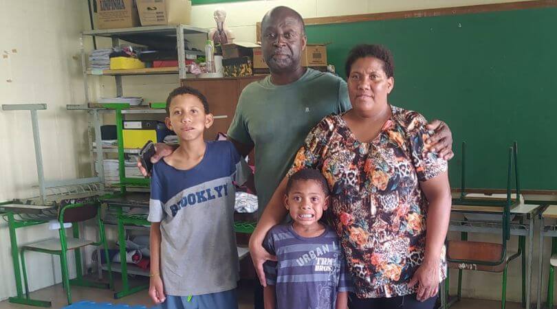 Paulo e família estão em abrigo