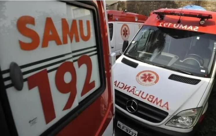 Samu e bombeiros atenderam a ocorrência