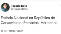 Prefeito fez a publicação nas redes sociais