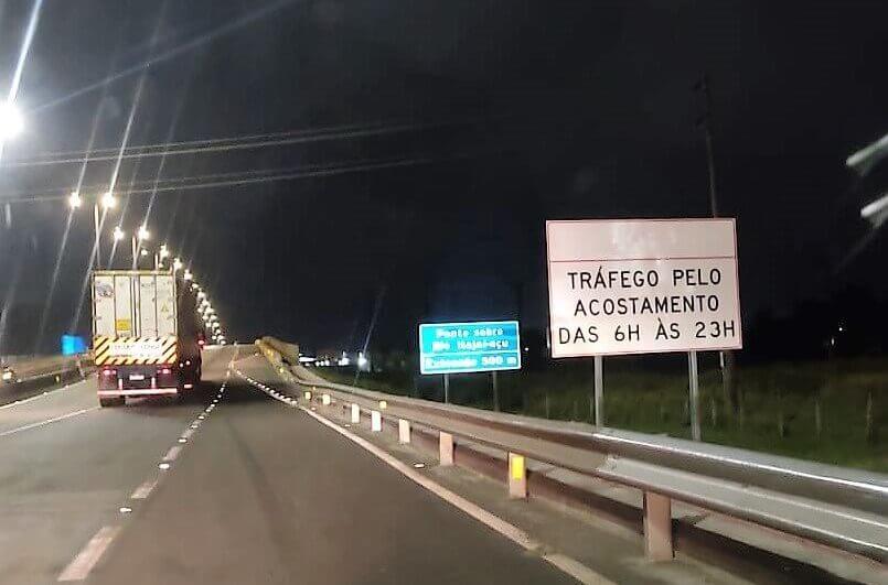 Trecho tem 700 metros e está sinalizado