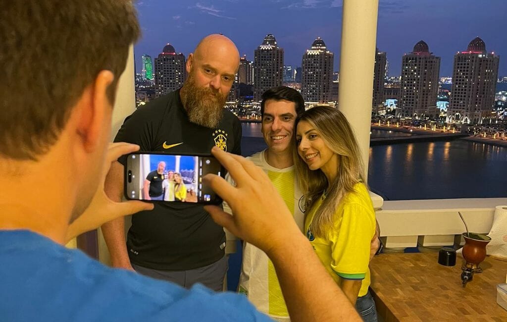 Almoço com catarinenses em Doha