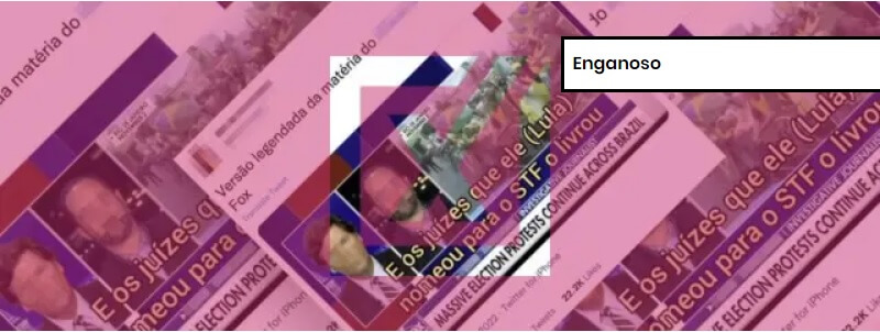 Conteúdo enganoso foi chegado pelo Comprova