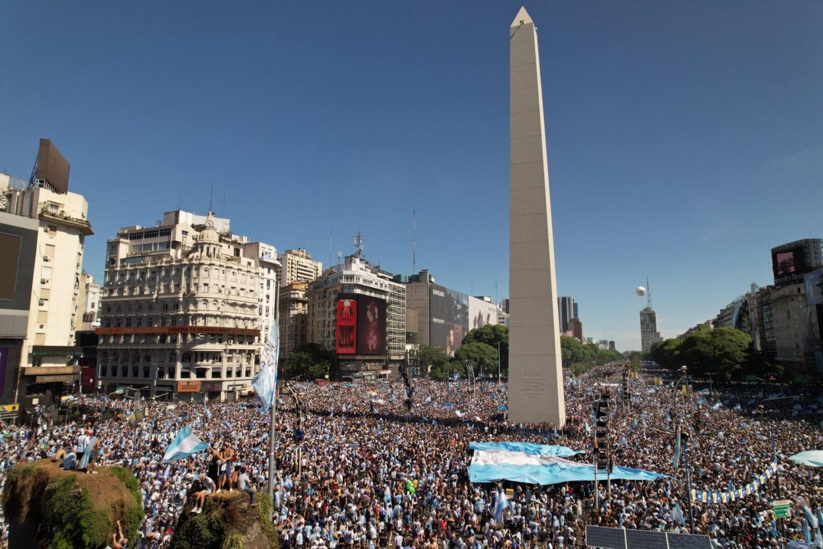 Argentinos comemoram título