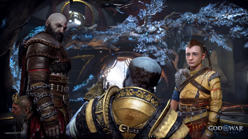 Kratos e Atreus em God of War Ragnarök