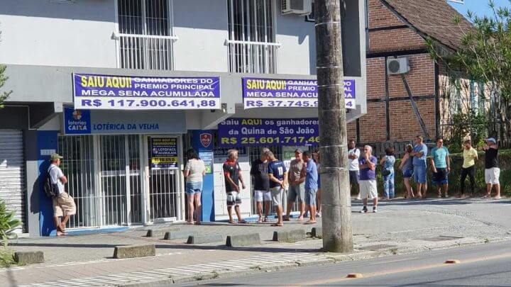 Lotérica da Velha neste sábado, dia 31 de dezembro