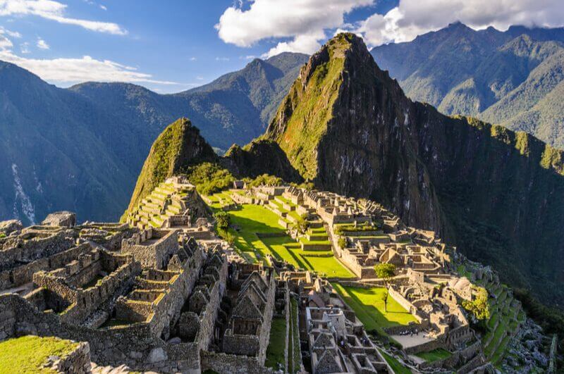 Vista de Machu Picchu, no Peru