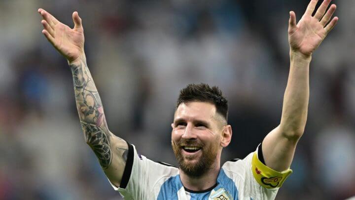 Messi comemora classificação da Argentina para final da Copa do Mundo do Catar
