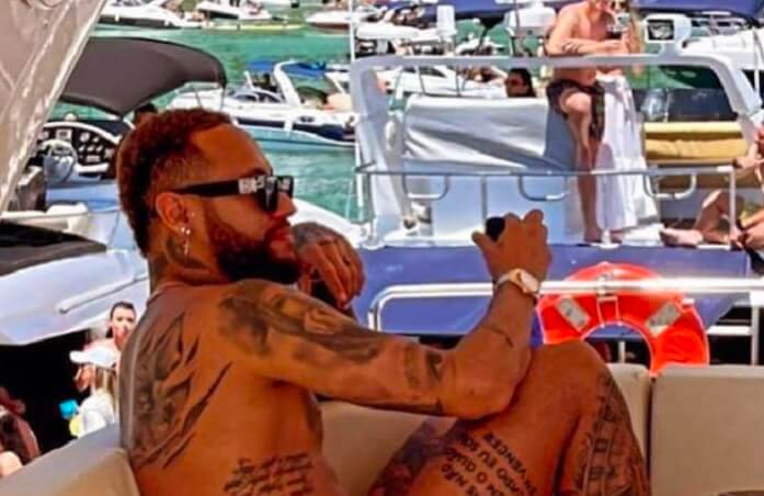 Neymar no Caixa D`Aço, em Porto Belo