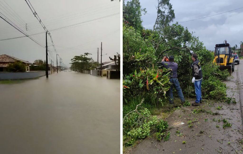 ocorrencias de chuva no norte de sc