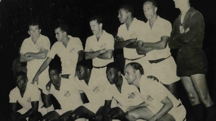 Time do santos com pelé