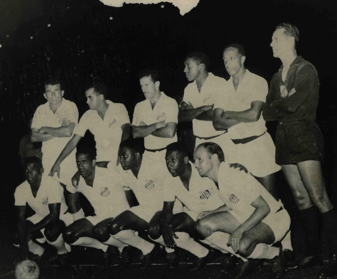 Time do santos com pelé