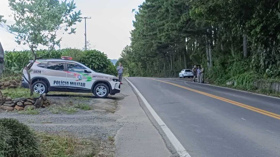 Policial é atropelado durante o trabalho em Taió