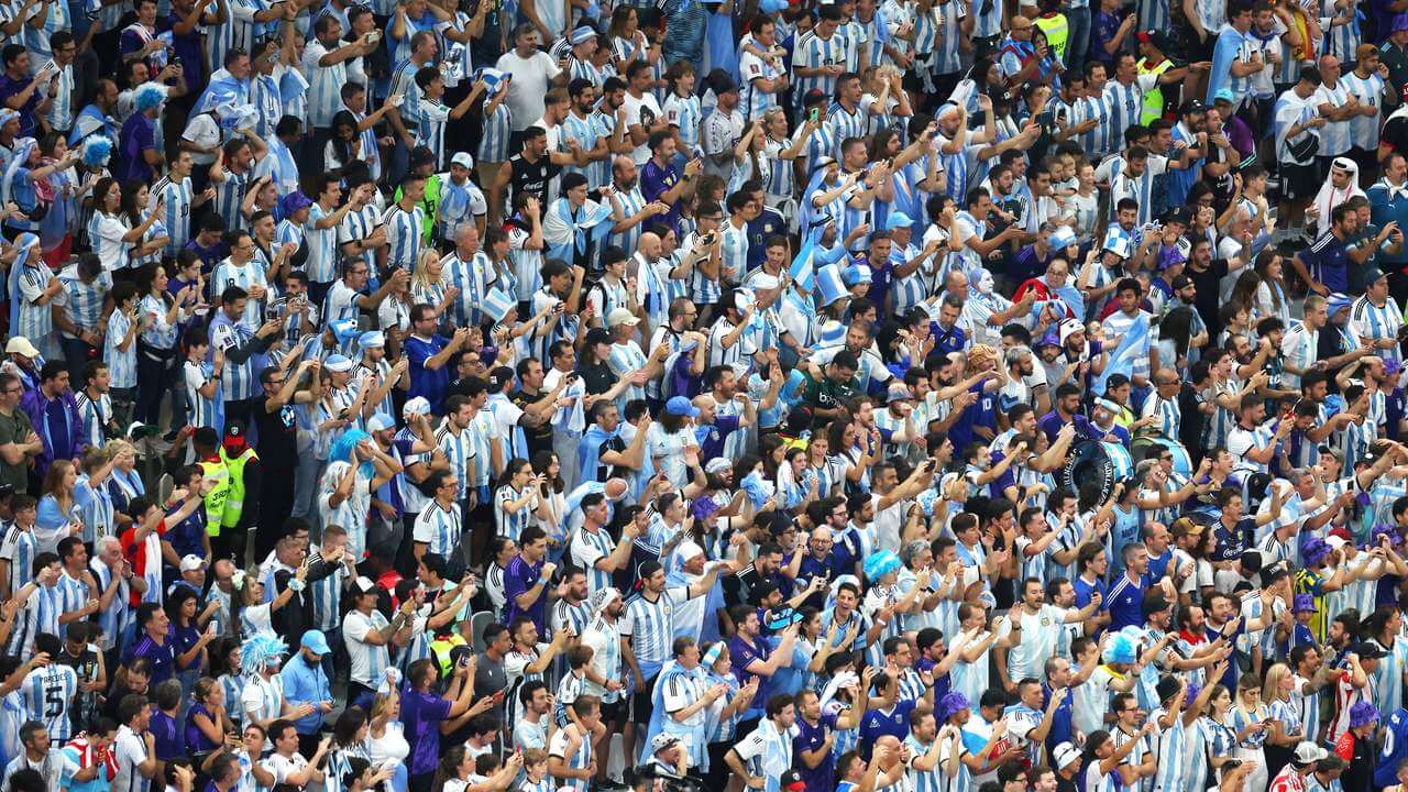 torcida da Argentina na Copa do Catar