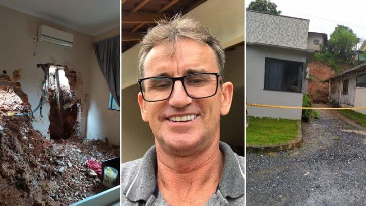 Imagens mostram local do soterramento; vítima foi identificada