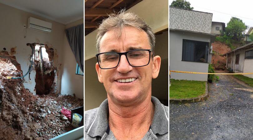 Imagens mostram local do soterramento; vítima foi identificada