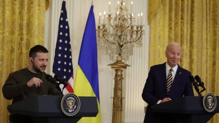 Encontro de Zelensky e Biden