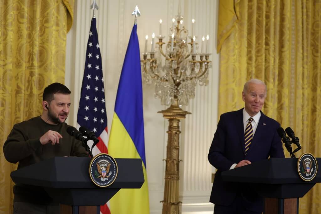 Encontro de Zelensky e Biden