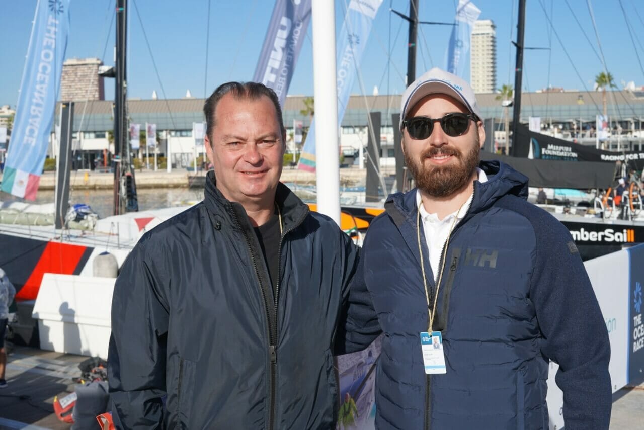 Diretor da Marina Itajaí, Carlos Gayoso de Oliveira e secretário de Turismo de Itajaí, Evandro Neiva.