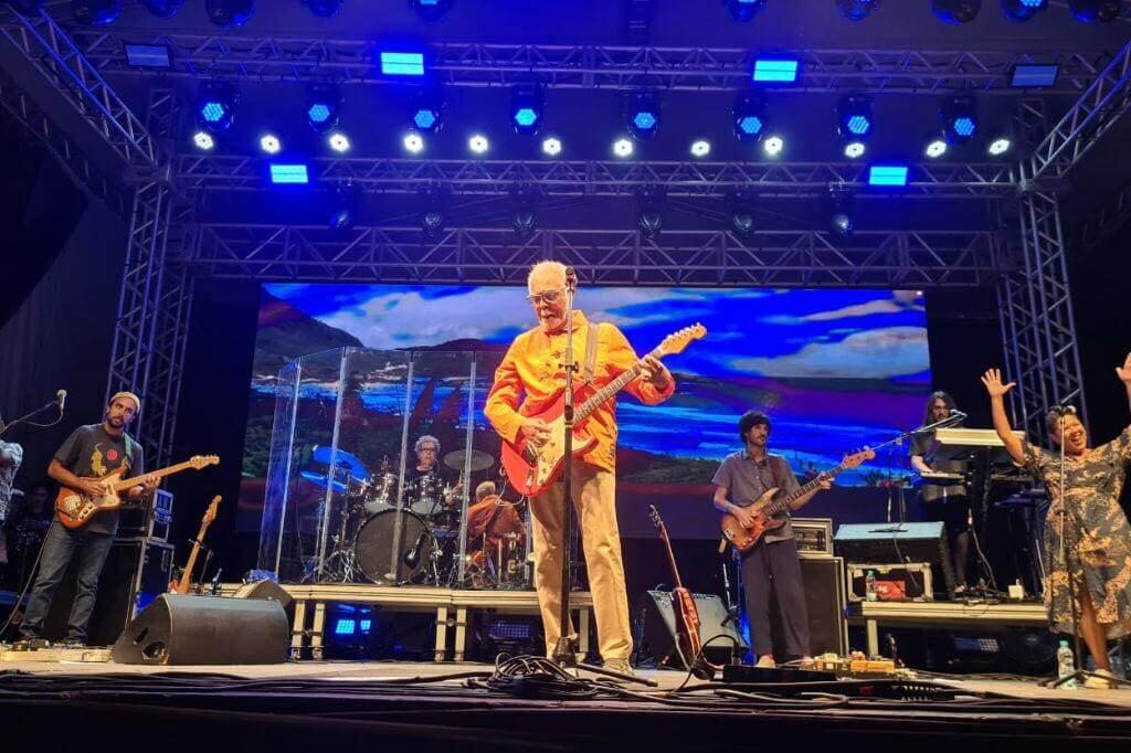 Gilberto Gil voltou a Florianópolis após mais de 10 anos em show no Festival Saravá