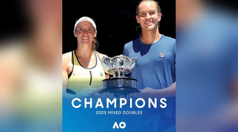 Luisa Stefani e Rafael Matos se tornaram a primeira dupla totalmente brasileira a ganhar um Grand Slam nas duplas mistas
